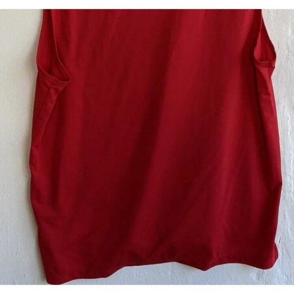 COPY - ZYIA Active Tank Top Red Large Sleeveless Nylon Stretch Gym Run Workout - Picture 7 of 7